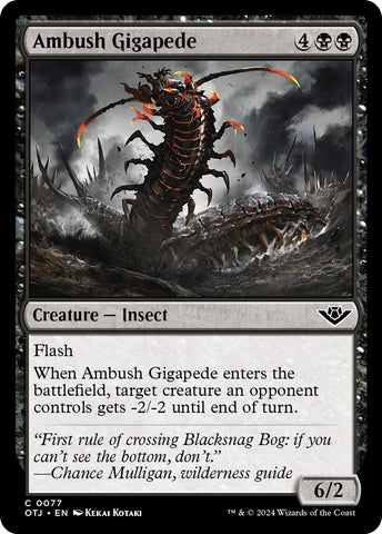 Ambush Gigapede [Outlaws of Thunder Junction]