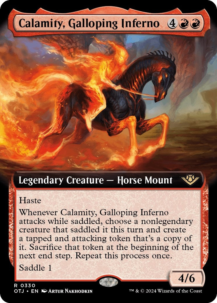 Calamity Galloping Inferno Extended Art (330) [OTJ]