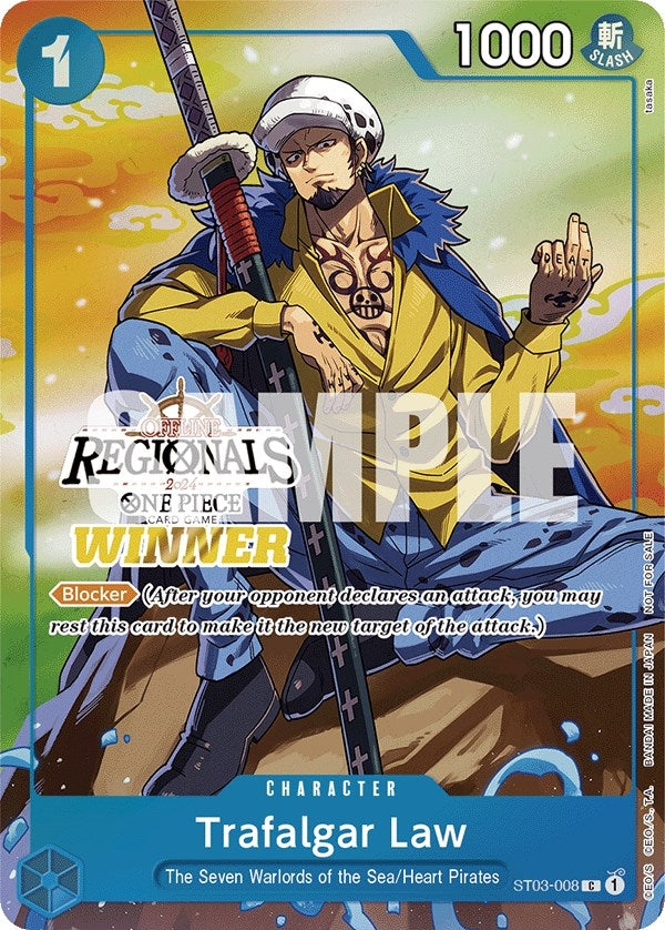 Trafalgar Law Offline Regional 2024 Vol 2 Winner (ST03-008) [OP-PR]