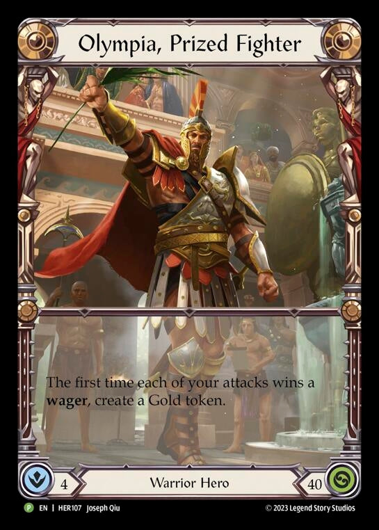 Image for Olympia, Prized Fighter - HER107 [Flesh and Blood: Promo Cards]
