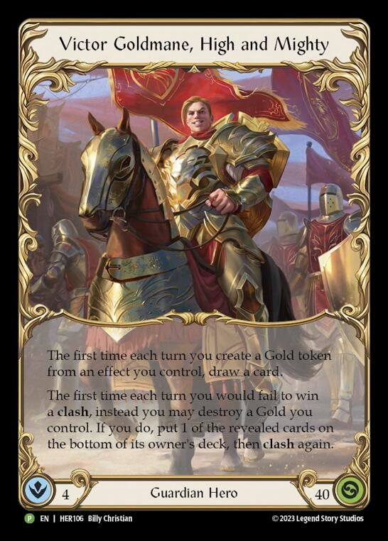 Image for Victor Goldmane, High and Mighty - HER106 [Flesh and Blood: Promo Cards]