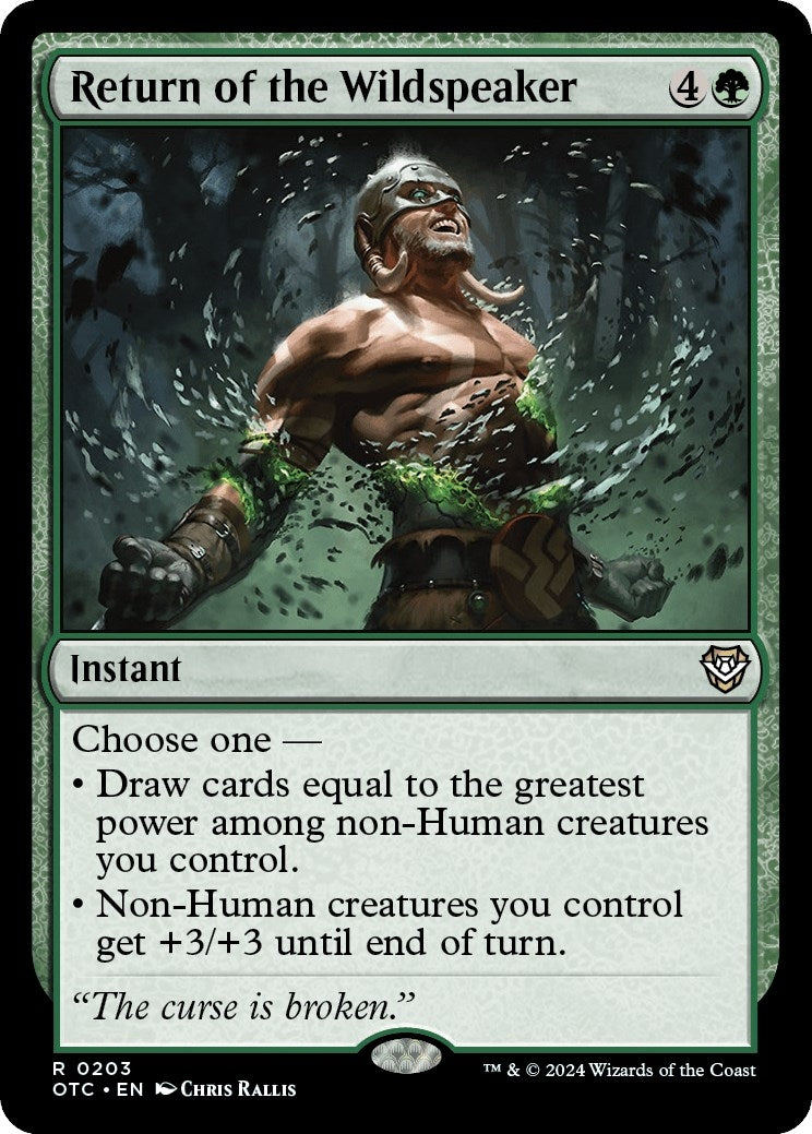 Return of the Wildspeaker (203) [OTC]
