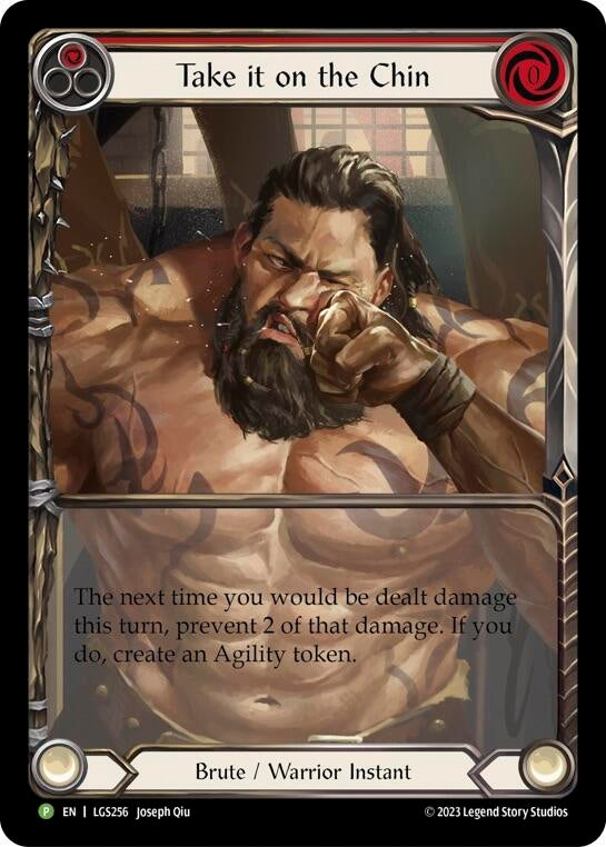 Image for Take it on the Chin - LGS256 [Flesh and Blood: Promo Cards]