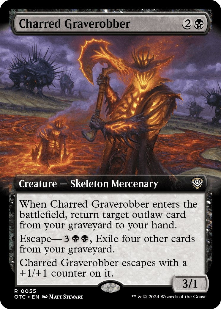 Charred Graverobber Extended Art (55) [OTC]