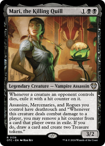 Mari, the Killing Quill [Outlaws of Thunder Junction Commander]