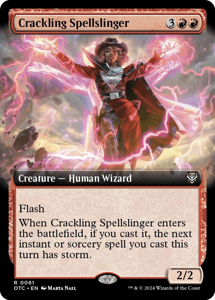 Crackling Spellslinger Extended Art (61) [OTC]