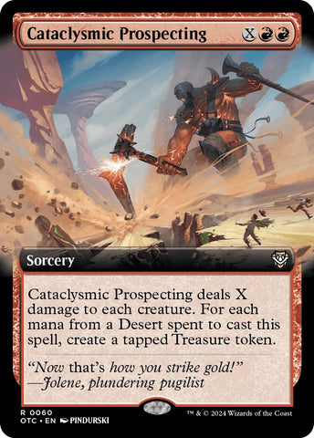 Cataclysmic Prospecting (Extended Art) [Outlaws of Thunder Junction Commander]