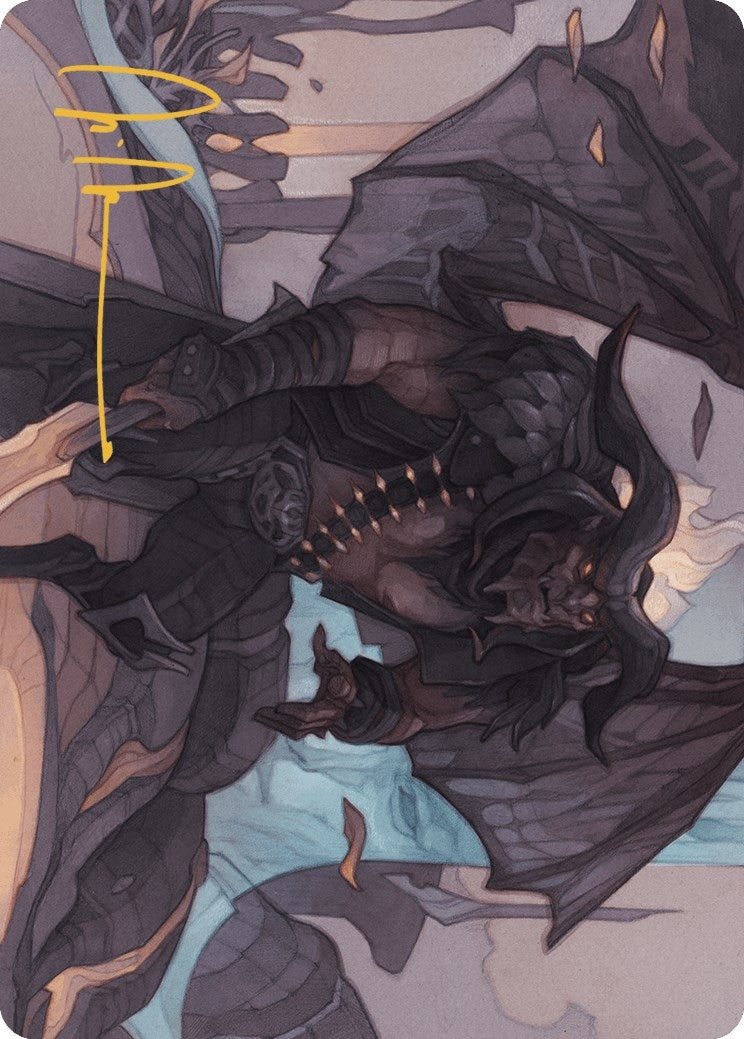Rakdos Joins Up Art Card Gold Stamped Signature (31) [ASOTJ]
