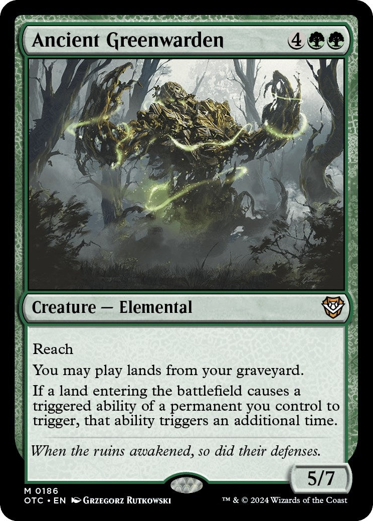 Ancient Greenwarden (186) [OTC]