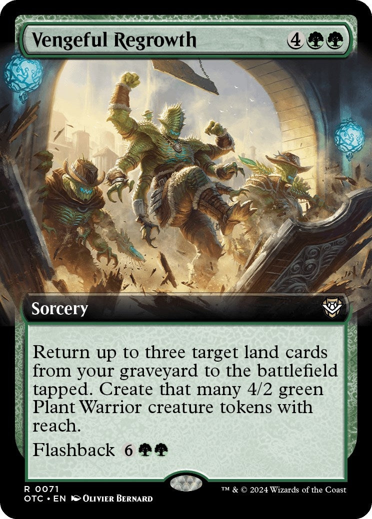 Vengeful Regrowth (Extended Art) [Outlaws of Thunder Junction Commander]