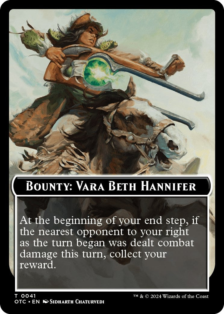 Bounty Vara Beth Hannifer Bounty Rules Double Sided Token (41) [OTC]