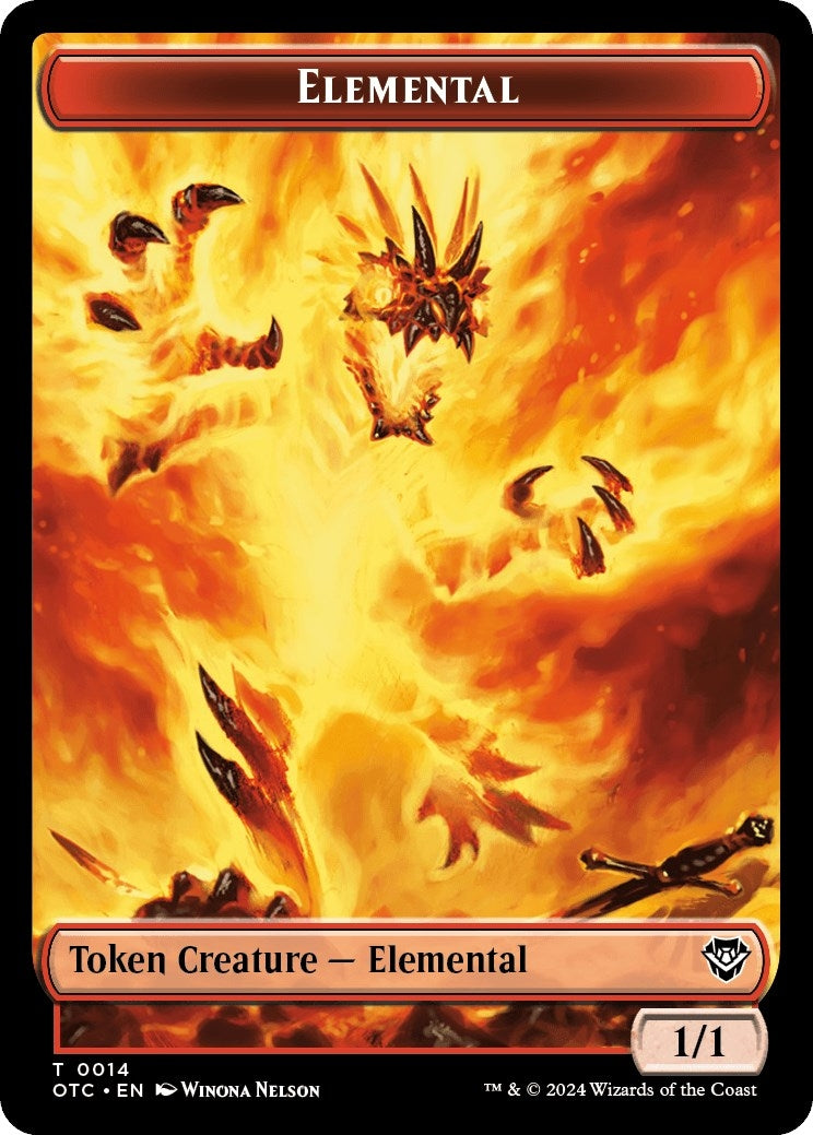 Elemental 0014 Soldier 0026 Double Sided Token (14 // 26) [OTC]
