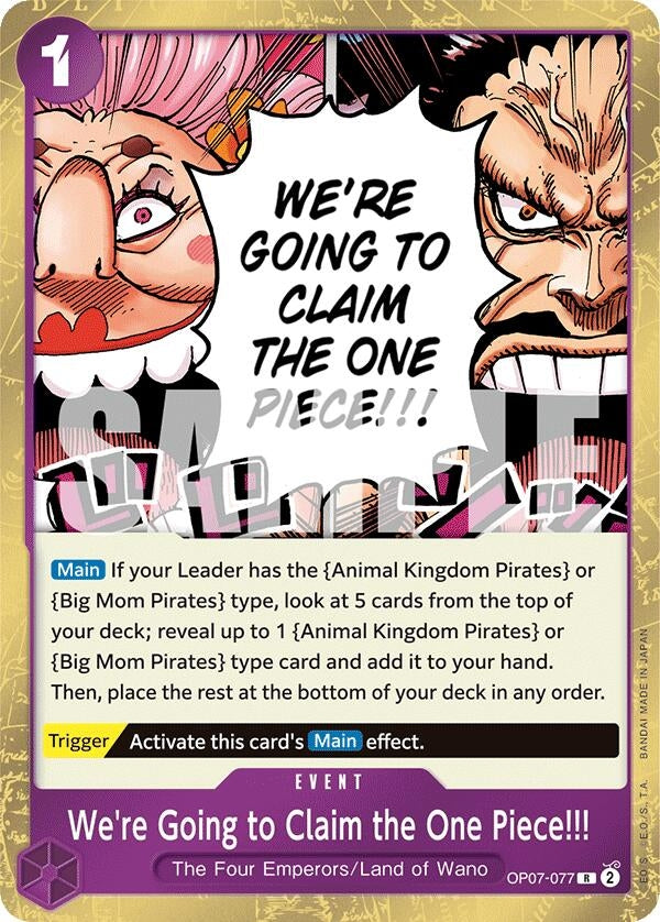 Were Going to Claim the One Piece (OP07-077) [OP07]