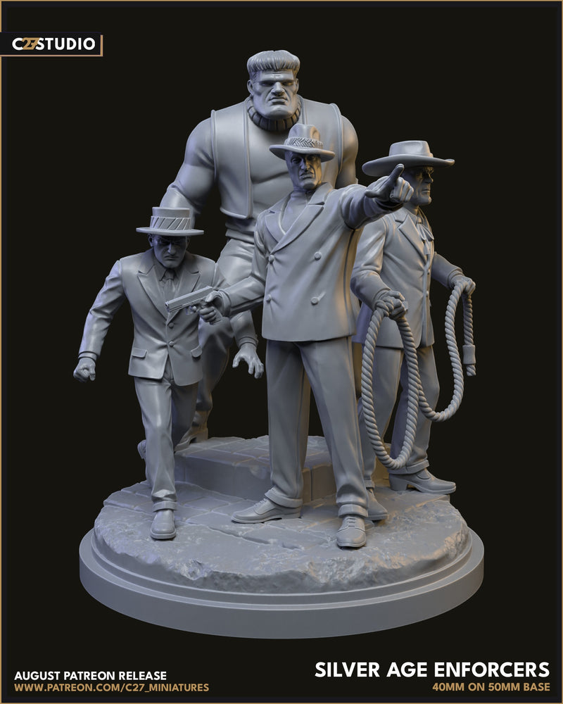 Silver Age Enforcers - Marvel MCP-Compatible Resin Miniature