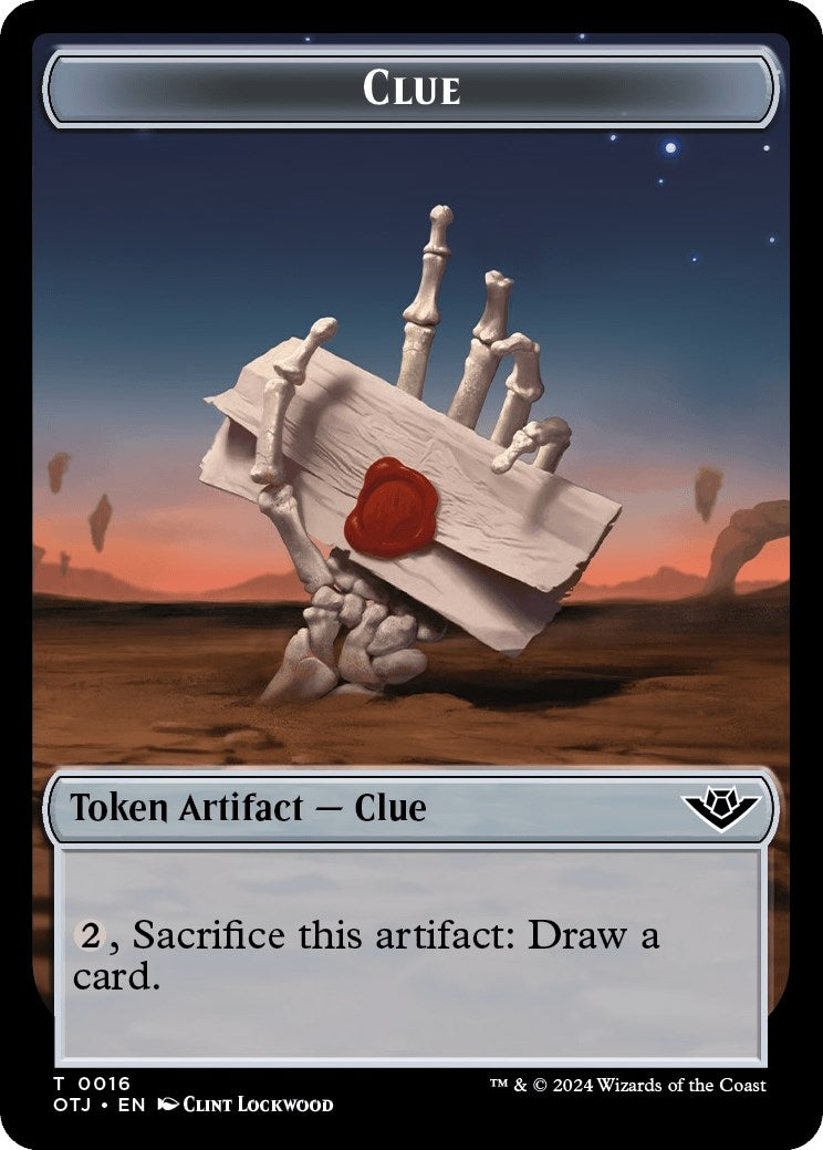 Clue Plot Double Sided Token (16 // 20) [OTJ]