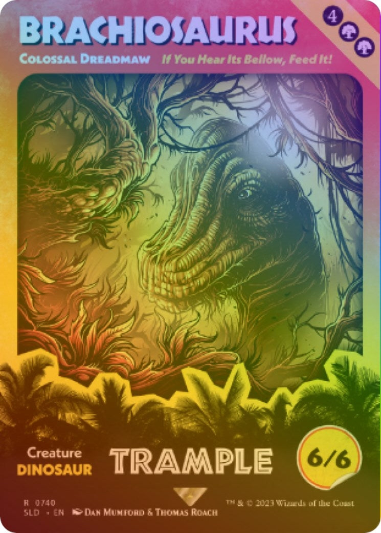 Brachiosaurus Colossal Dreadmaw Rainbow Foil (740) [SLD]