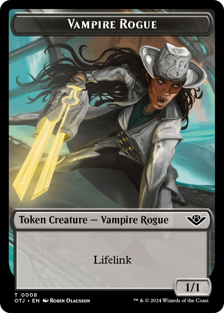 Vampire Rogue Plot Double Sided Token (8 // 20) [OTJ]