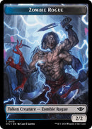 Zombie Rogue Plot Double Sided Token (15 // 20) [OTJ]