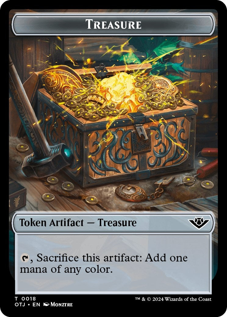Treasure Bird Double Sided Token (18 // 7) [OTJ]