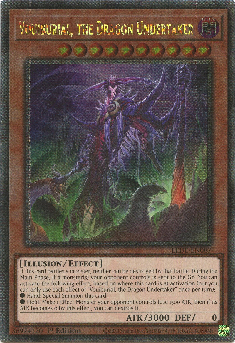 Vouiburial the Dragon Undertaker Quarter Century Secret Rare (LEDE-EN087) [LEDE]
