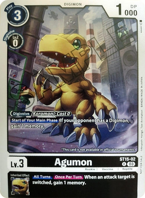 Image for Agumon (Demo Deck Exclusive) [Starter Deck 15: Dragon of Courage]