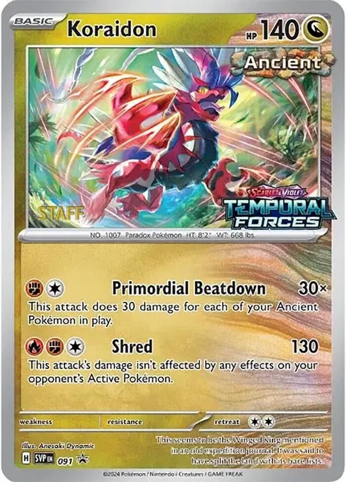 Koraidon 091 Prerelease Staff (091) [SVP]