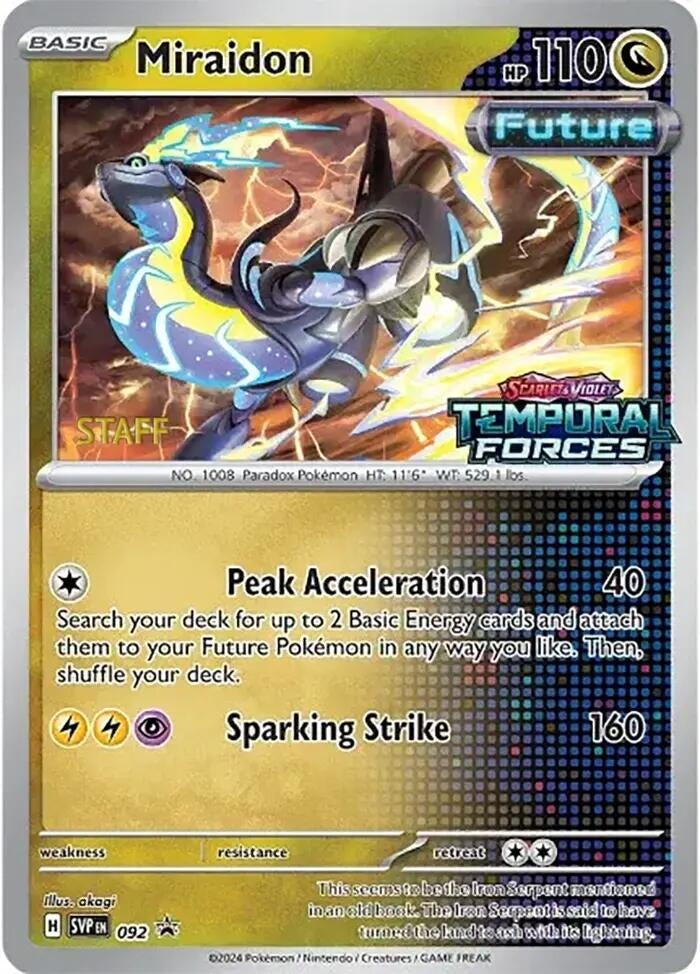 Miraidon 092 Prerelease Staff (092) [SVP]