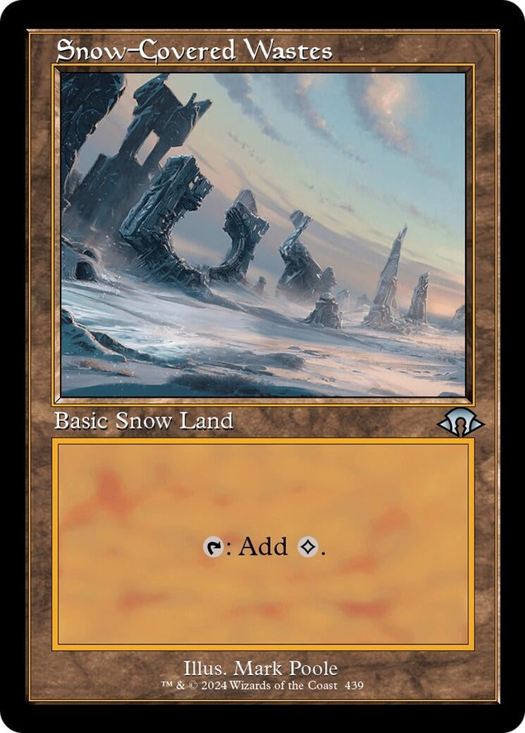 Snow Covered Wastes Retro Frame (439) [MH3]