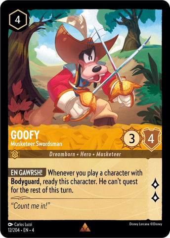 Goofy - Musketeer Swordsman (12/204) [4]