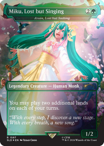 Miku Lost but Singing Azusa Lost but Seeking Rainbow Foil (1597) [SLD]