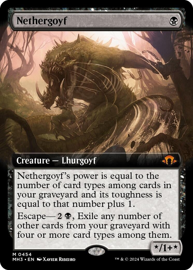 Nethergoyf Extended Art (454) [MH3]