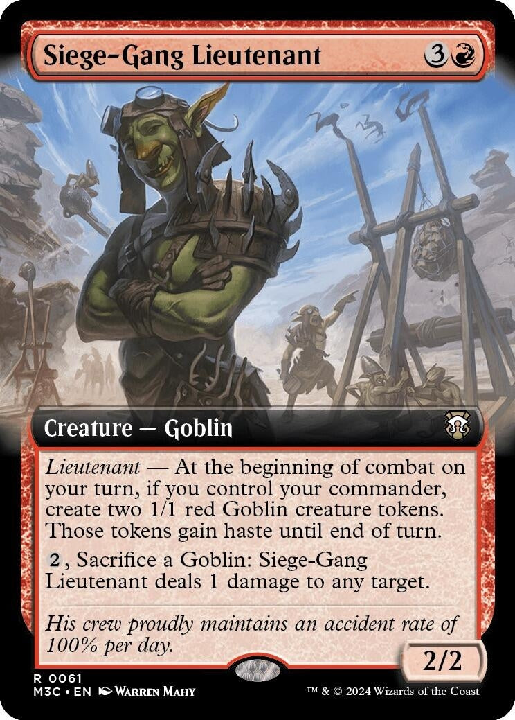 Siege Gang Lieutenant Extended Art (61) [M3C]