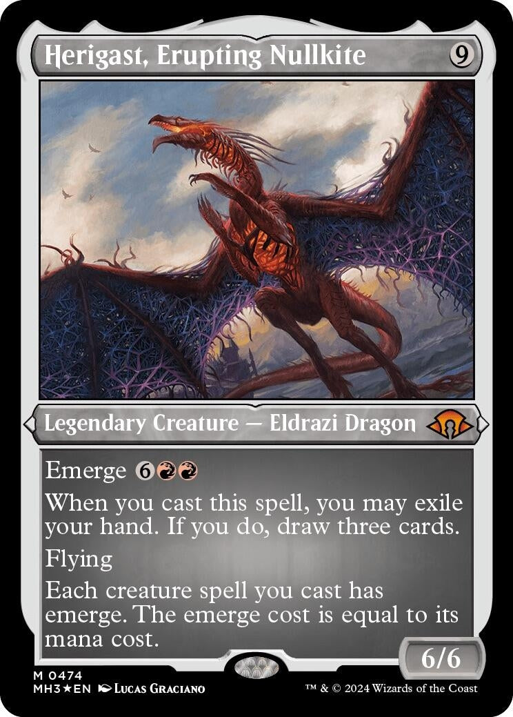 Herigast Erupting Nullkite Foil Etched (474) [MH3]