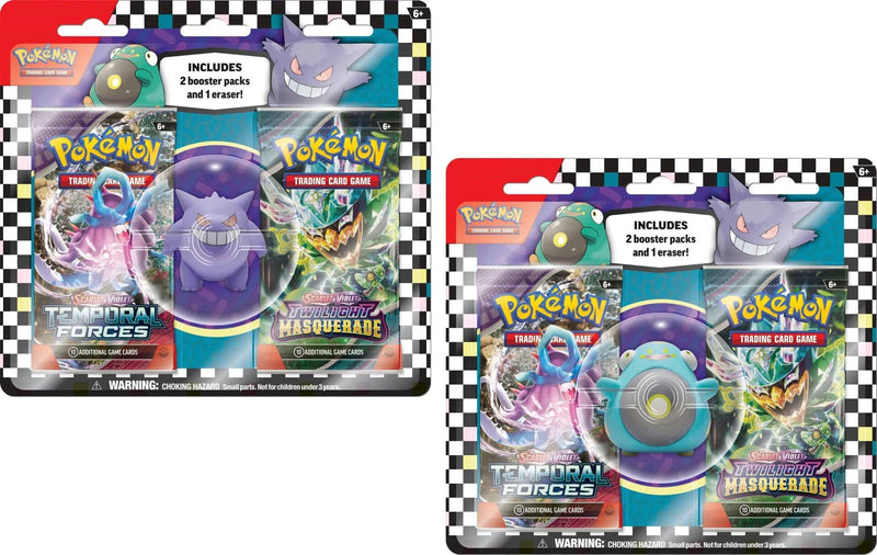 Pokemon TCG Back to School Eraser Blister 2024 Set of 2 [MCAP]