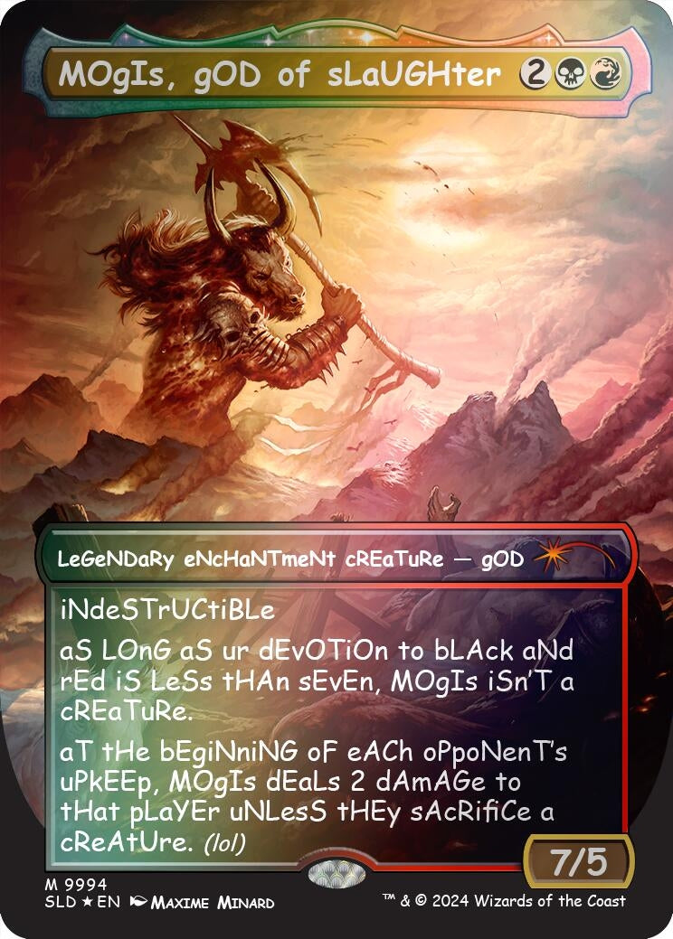 MOgIs gOD of sLaUGHter 9994 Rainbow Foil (9994) [SLD]