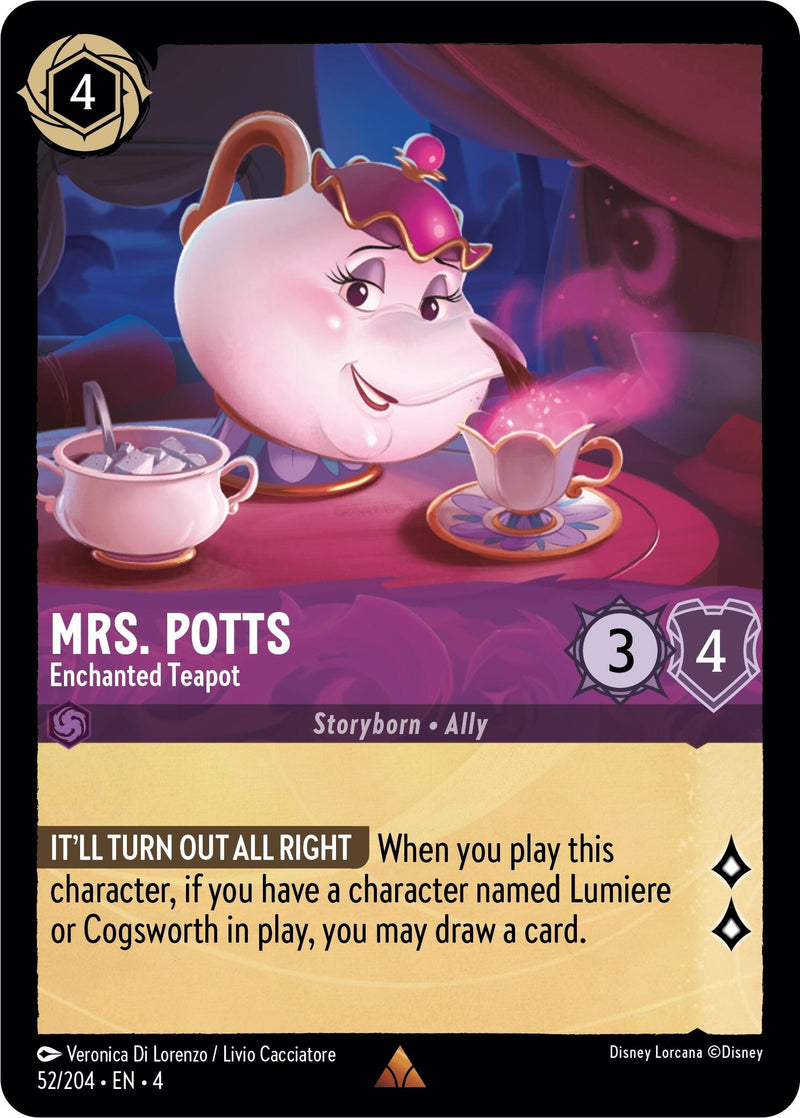Mrs. Potts - Enchanted Teapot (52/204) [4]