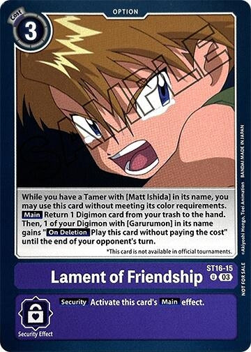 Image for Lament of Friendship (Demo Deck Exclusive) [Starter Deck 16: Wolf of Friendship]