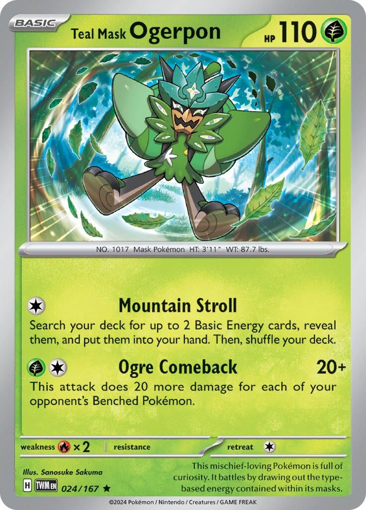 Teal Mask Ogerpon (024/167) [TWM]