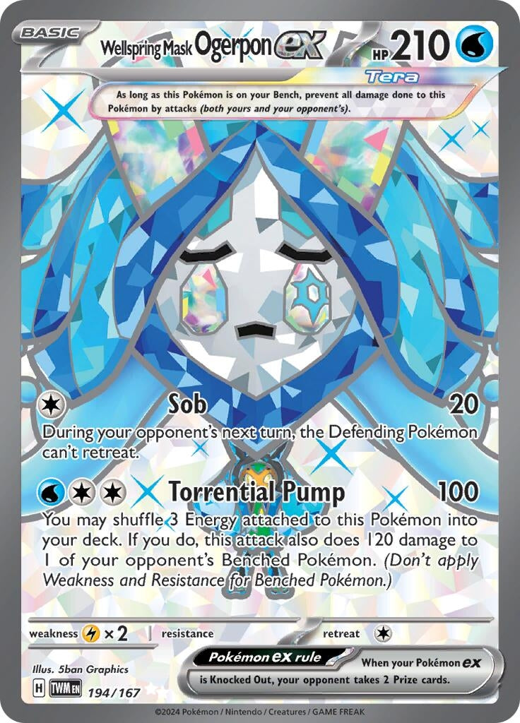 Wellspring Mask Ogerpon ex 194 167 (194/167) [TWM]