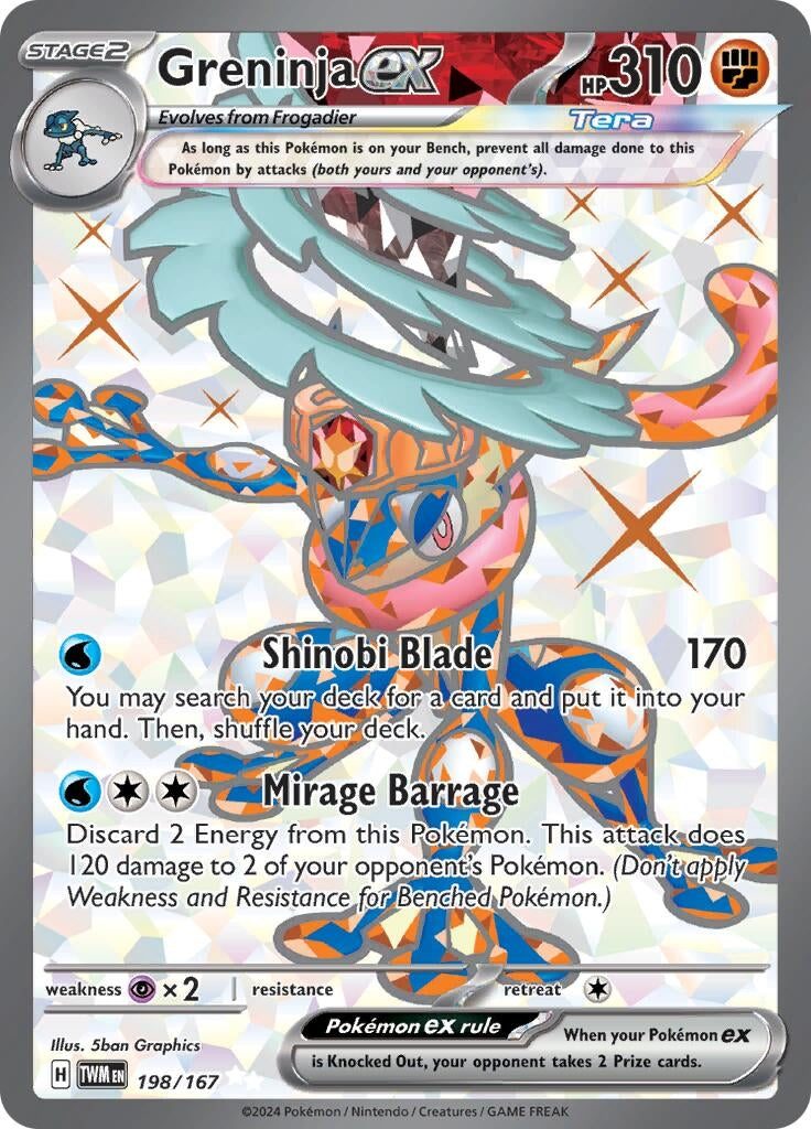 Greninja ex 198 167 (198/167) [TWM]