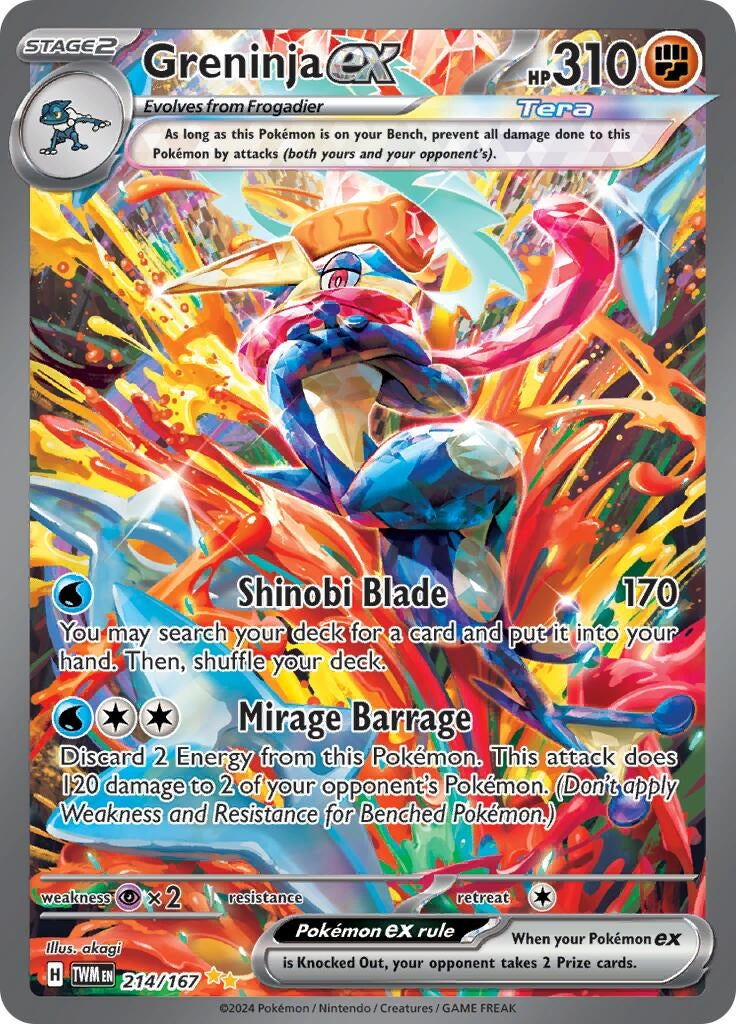 Greninja ex 214 167 (214/167) [TWM]