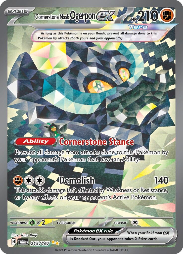 Cornerstone Mask Ogerpon ex 215 167 (215/167) [TWM]