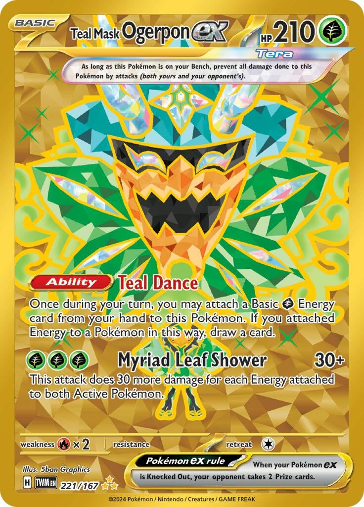 Teal Mask Ogerpon ex 221 167 (221/167) [TWM]