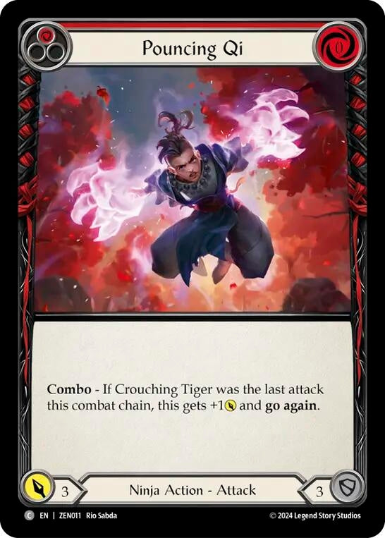 Pouncing Qi Red () []