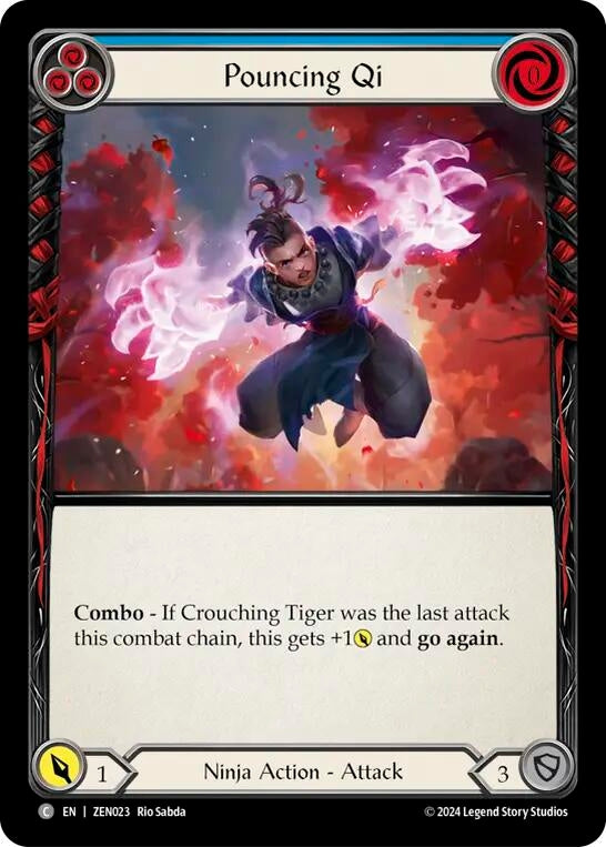 Pouncing Qi Blue () []