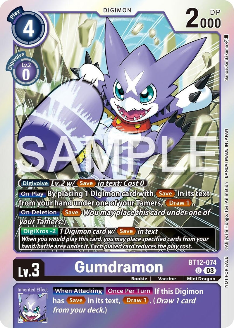 Image for Gumdramon - BT12-074 (Official Tournament Vol.13 Winner Pack) [Across Time]