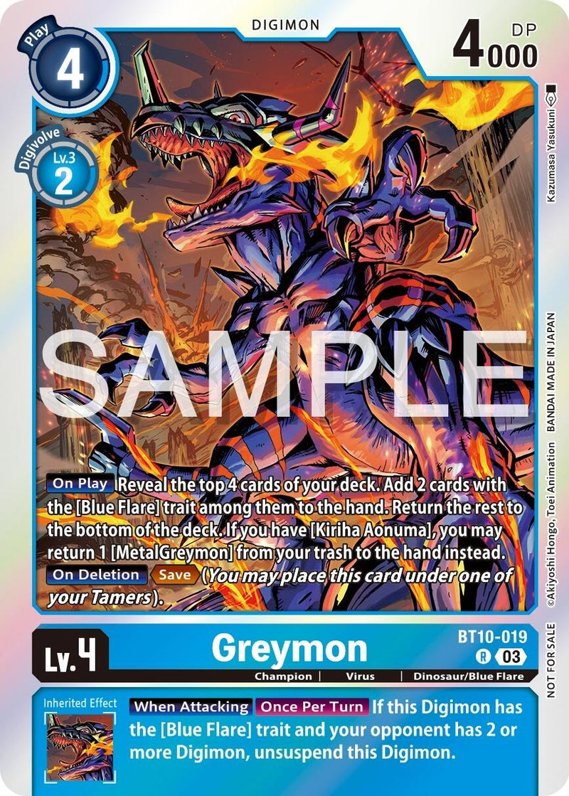 Image for Greymon - BT10-019 (Official Tournament Vol.13 Winner Pack) [Xros Encounter]