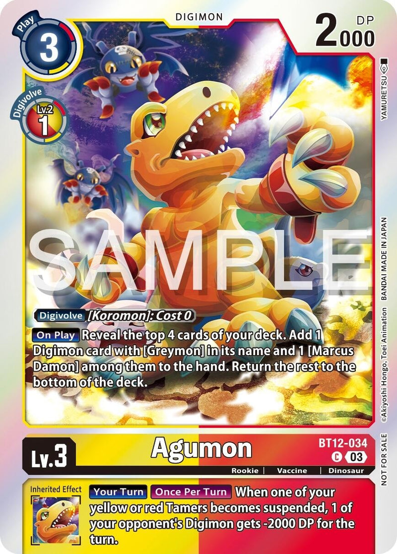 Image for Agumon - BT12-034 (Official Tournament Vol.13 Winner Pack) [Across Time]