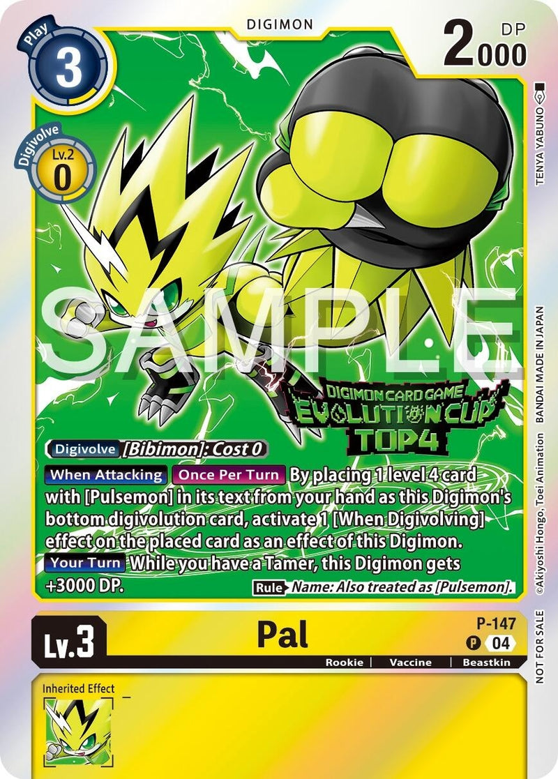 Image for Pal - P-147 (2024 Evolution Cup Top 4) [Digimon Promotion Cards]