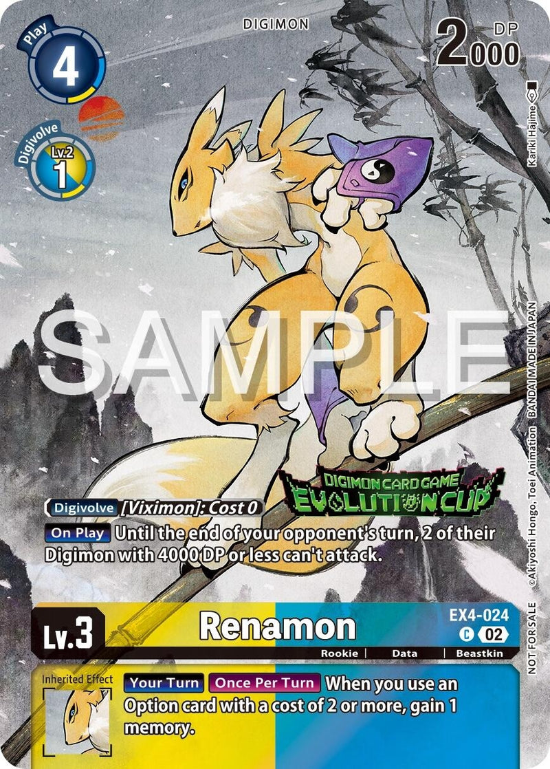 Image for Renamon - EX4-024 (2024 Evolution Cup) [Alternative Being Booster]